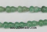 CFG65 15.5 inches 8*13mm carved calabash green aventurine beads