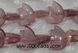 CFG786 15.5 inches 10*15mm carved animal quartz glass beads