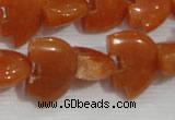 CFG797 12.5 inches 14*18mm carved animal red aventurine beads