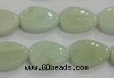 CFG815 12.5 inches 15*20mm carved leaf amazonite beads wholesale