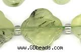 CFG993 15 inches 16mm - 17mm carved flower prehnite beads