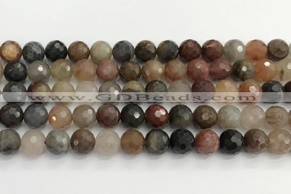 CFJ219 15.5 inches 10mm faceted round fancy jasper beads