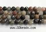 CFJ220 15.5 inches 12mm faceted round fancy jasper beads