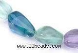 CFL09 AA grade 12*16mm irregular natural fluorite bead Wholesale