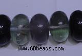 CFL1073 15 inches 12*20mm rondelle natural fluorite gemstone beads