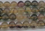 CFL1102 15.5 inches 8mm round yellow fluorite gemstone beads