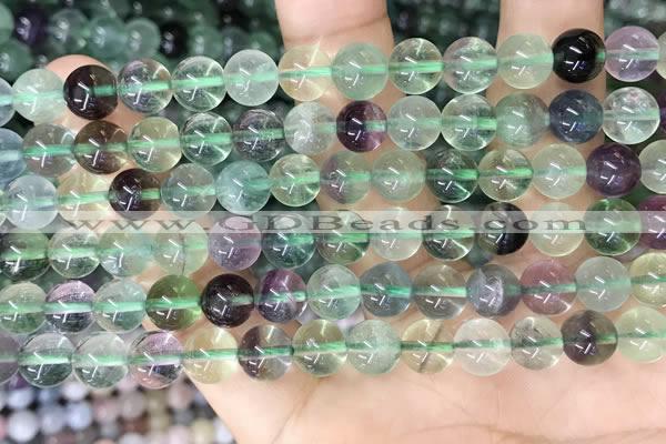 CFL1152 15.5 inches 8mm round fluorite gemstone beads