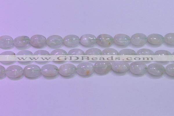 CFL1218 15.5 inches 12*16mm oval green fluorite gemstone beads