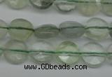 CFL131 15.5 inches 8mm faceted coin green fluorite beads