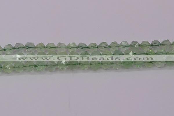 CFL1403 15.5 inches 10mm faceted nuggets green fluorite beads