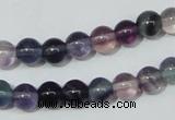 CFL151 15.5 inches 8mm round natural fluorite gemstone beads wholesale