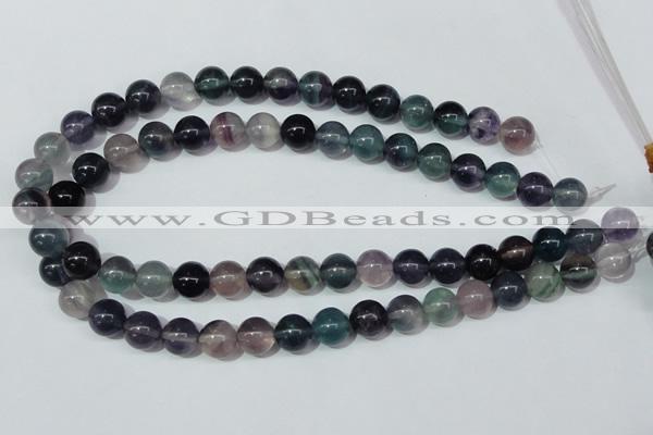 CFL152 15.5 inches 10mm round natural fluorite gemstone beads wholesale