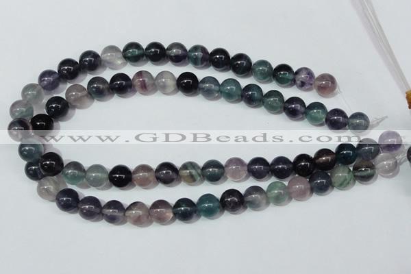 CFL153 15.5 inches 12mm round natural fluorite gemstone beads wholesale