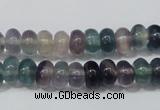 CFL156 15.5 inches 5*8mm rondelle natural fluorite gemstone beads