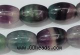 CFL159 15.5 inches 15*20mm rice natural fluorite gemstone beads