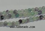 CFL250 15.5 inches 4mm faceted round natural fluorite beads