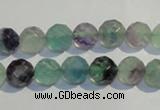 CFL252 15.5 inches 8mm faceted round natural fluorite beads