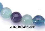 CFL26 16 inch 4mm round B grade natural fluorite beads Wholesale