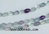 CFL322 15.5 inches 4*8mm rice natural fluorite beads wholesale