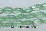 CFL335 15.5 inches 8*12mm oval natural green fluorite beads