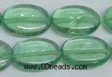 CFL337 15.5 inches 18*25mm oval natural green fluorite beads