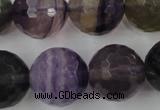 CFL408 15.5 inches 20mm faceted round rainbow fluorite beads