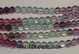 CFL550 15.5 inches 4mm round fluorite gemstone beads wholesale