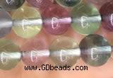 CFL582 15.5 inches 8mm round AAAA grade fluorite gemstone beads