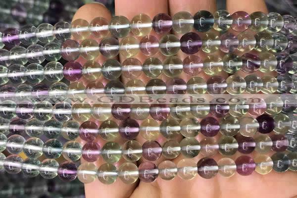 CFL586 15.5 inches 6mm round AAAAA grade fluorite gemstone beads