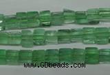 CFL631 15.5 inches 6*6mm cube green fluorite beads wholesale