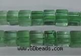 CFL632 15.5 inches 8*8mm cube green fluorite beads wholesale