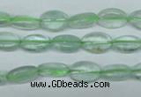 CFL641 15.5 inches 8*12mm oval green fluorite beads wholesale