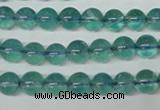 CFL662 15.5 inches 8mm round AB grade blue fluorite beads wholesale