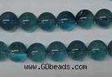 CFL663 15.5 inches 10mm round AB grade blue fluorite beads wholesale