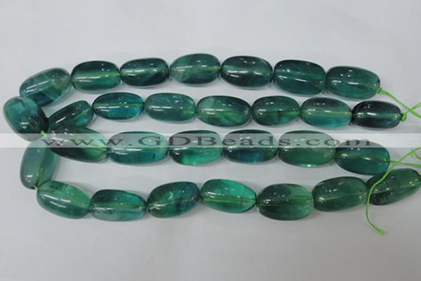 CFL681 15.5 inches 18*28mm nuggets blue fluorite beads wholesale