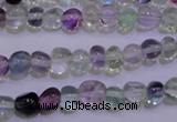 CFL721 15.5 inches 7*8mm nuggets natural fluorite beads wholesale