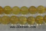 CFL803 15.5 inches 10mm round yellow fluorite gemstone beads