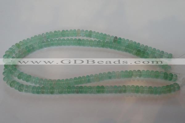 CFL858 15.5 inches 5*8mm rondelle green fluorite gemstone beads