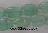 CFL866 15.5 inches 13*18mm oval green fluorite gemstone beads