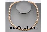 CFN24 8mm - 9mm baroque pink freshwater pearl necklace, 16 - 54 inches