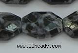 CFS330 15.5 inches 18*25mm faceted freeform feldspar gemstone beads