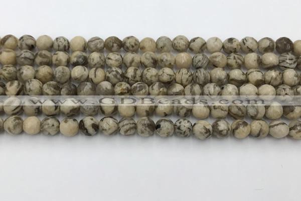 CFS409 15.5 inches 6mm faceted round feldspar beads wholesale