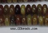 CFW110 15.5 inches 6*12mm rondelle flower jade gemstone beads