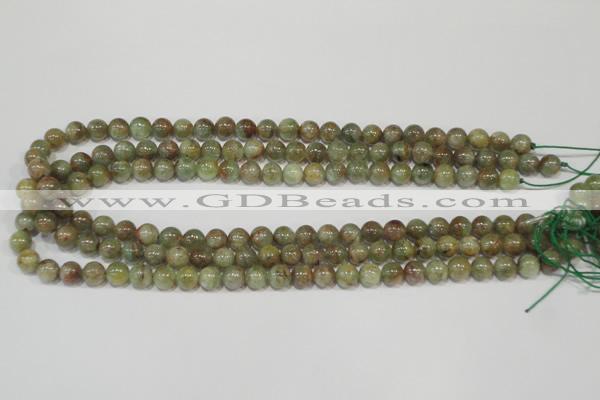 CGA203 15.5 inches 8mm round natural green garnet beads