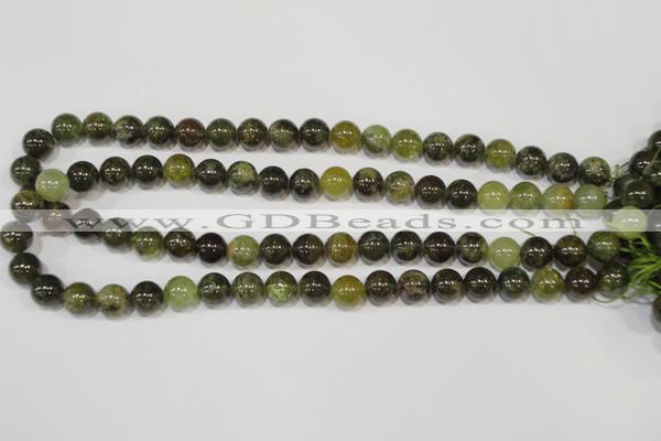 CGA204 15.5 inches 10mm round natural green garnet beads