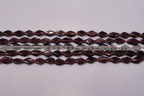 CGA388 15 inches 5*7mm diamond natural red garnet beads wholesale