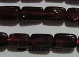 CGA403 15.5 inches 5*8mm rectangle natural red garnet beads wholesale