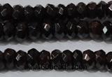 CGA458 15.5 inches 4*6mm faceted rondelle natural red garnet beads