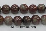 CGA50 15.5 inches 10mm round red green garnet gemstone beads