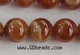 CGA504 15.5 inches 10mm round A grade yellow red garnet beads